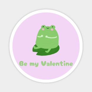 Be My Valentine Frog Funny Magnet